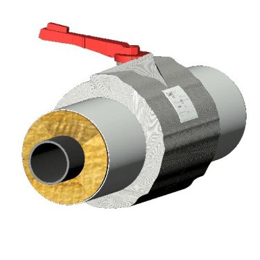 Matelas isolant thermique équipement fileté, taraudé, bride