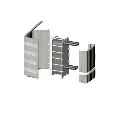 Matelas isolant thermique pour échangeurs à plaques