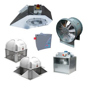 Ventilateurs, caissons et tourelles désenfumage