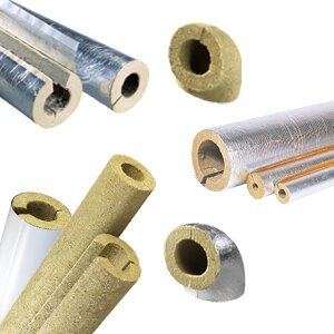 Coquilles et coudes laine minérale