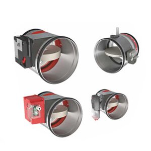 Clapets coupe-feu circulaires