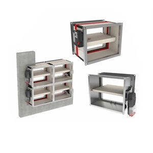 Clapets coupe-feu rectangulaires